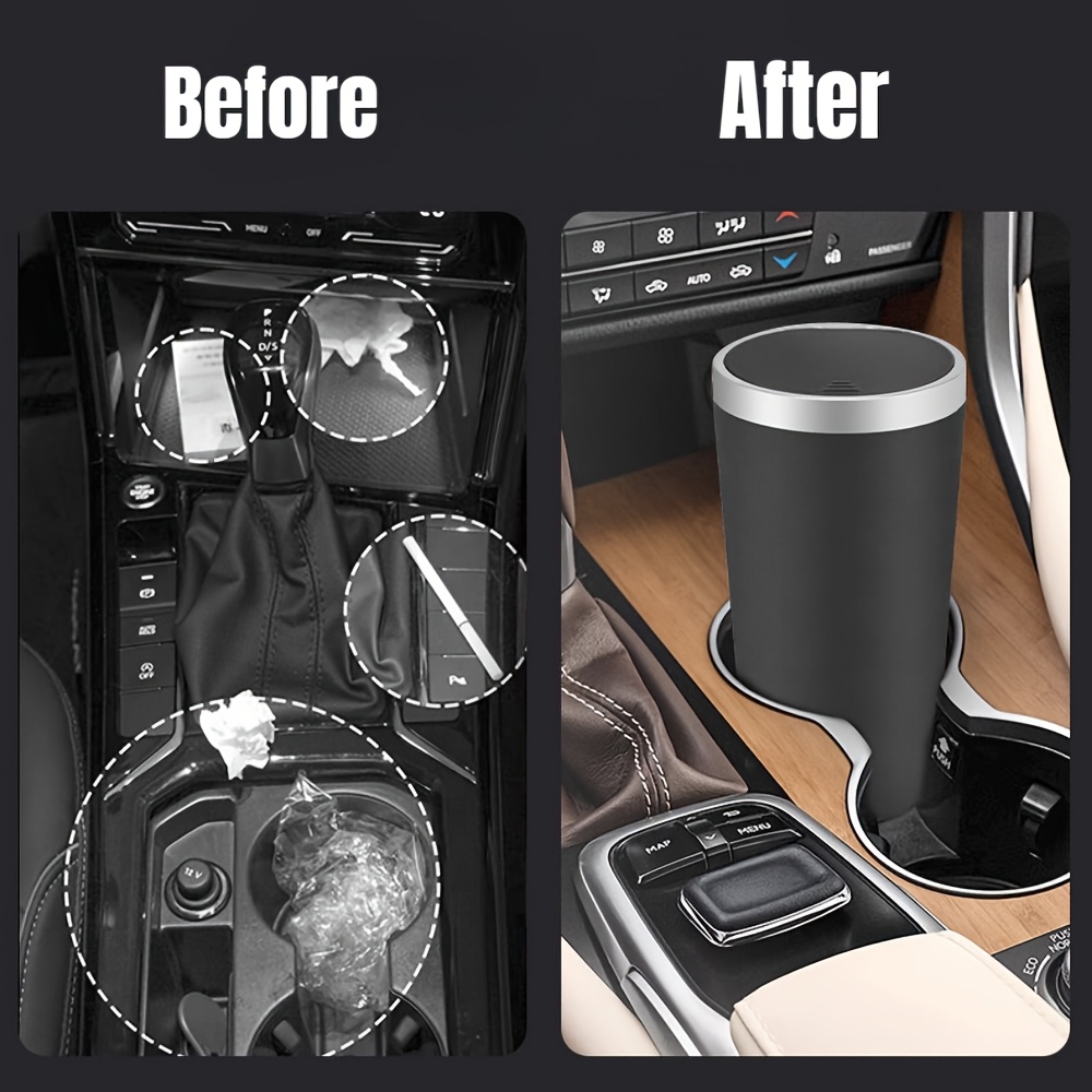 Tempat Sampah Mobil Mini Anti  - Waterproof Car Trash Can With Lid ulasan dan harga
