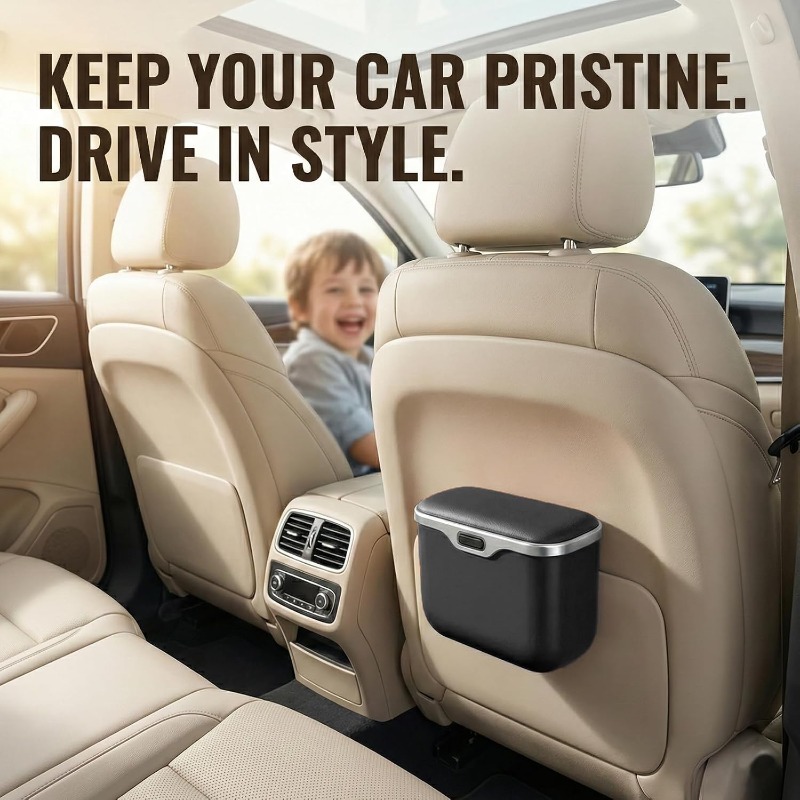 Tempat Sampah Mobil dengan Tut - Waterproof Car Trash Can With Lid ulasan dan harga