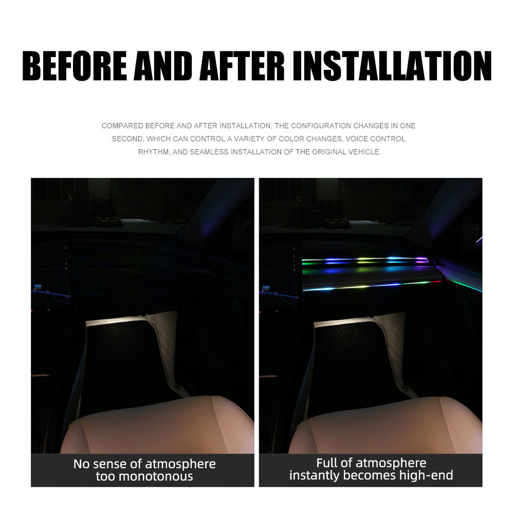 Lampu setrip Interior mobil Le - Led Ambient Interior Car Lights App Control ulasan dan harga