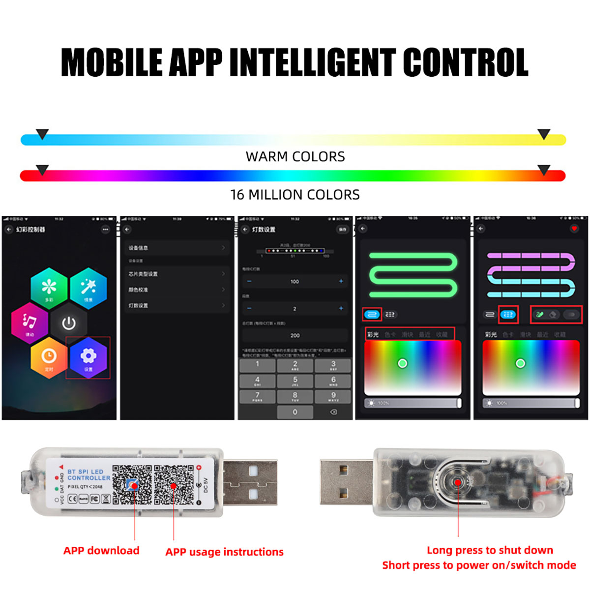 Lampu setrip Interior mobil Le - Led Ambient Interior Car Lights App Control ulasan dan harga