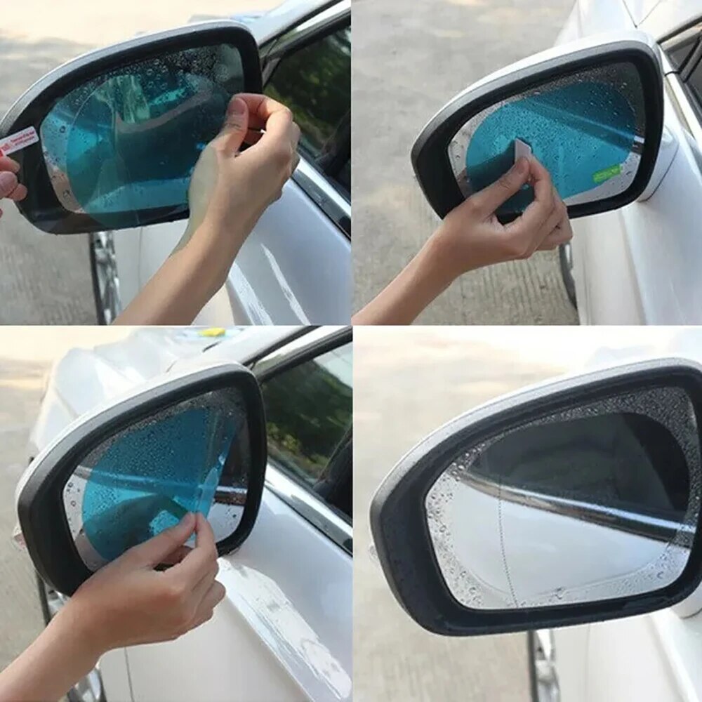 2 Buah Film Pelindung Kaca Spi - Anti Glare Car Rearview Mirror Film ulasan dan harga