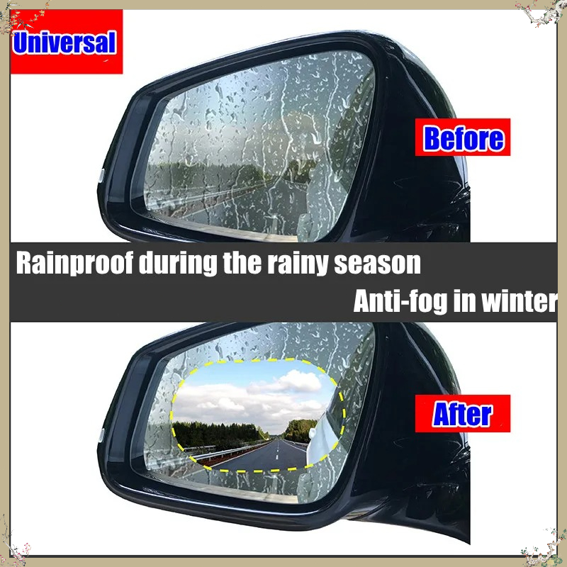 2 Buah Film Kaca Spion Mobil A - Anti Glare Car Rearview Mirror Film ulasan dan harga