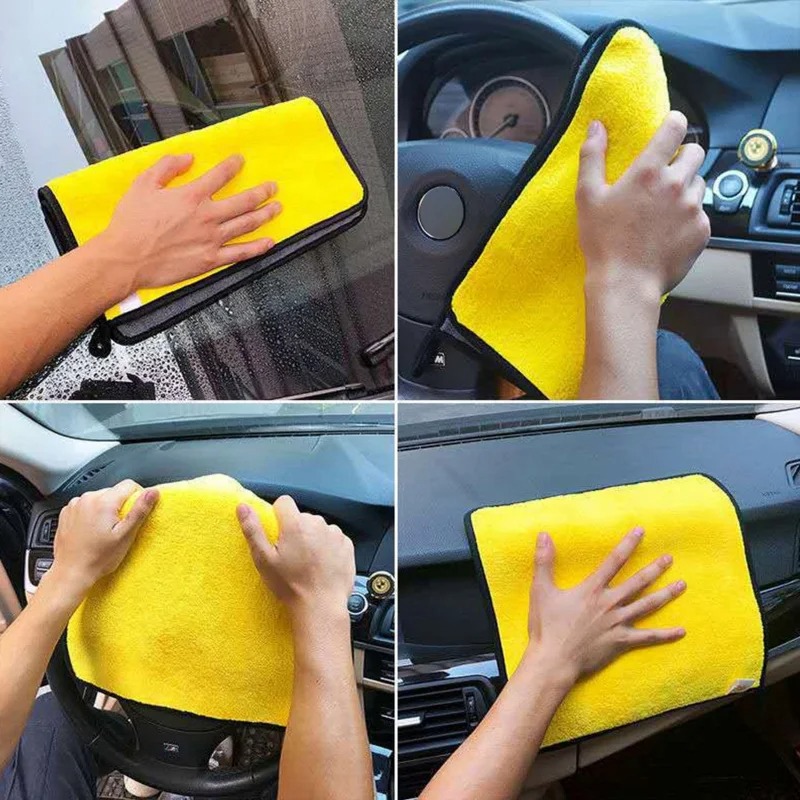 1-20 Buah Kain Microfiber Teba - Microfiber Car Drying Towel Super Absorbent ulasan dan harga