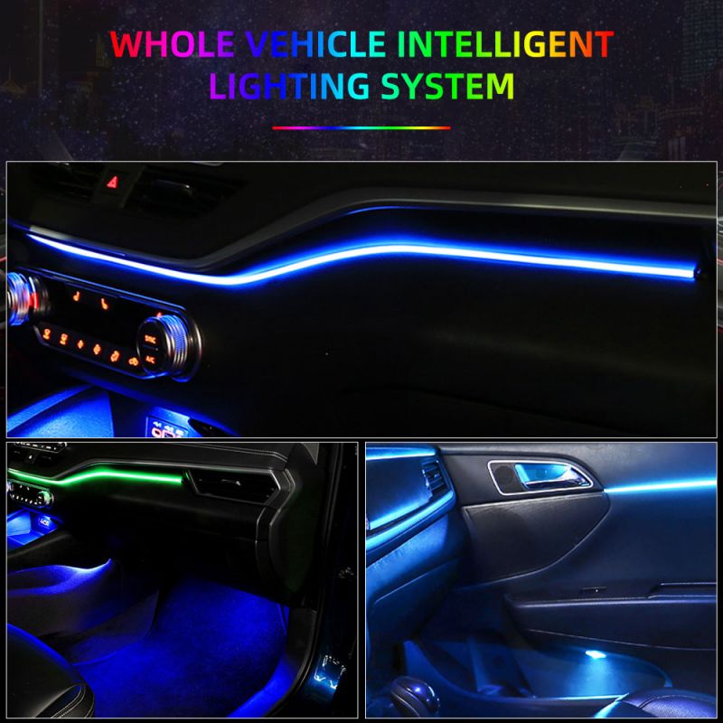 Lampu Ambient Interior Mobil L - Led Ambient Interior Car Lights App Control ulasan dan harga