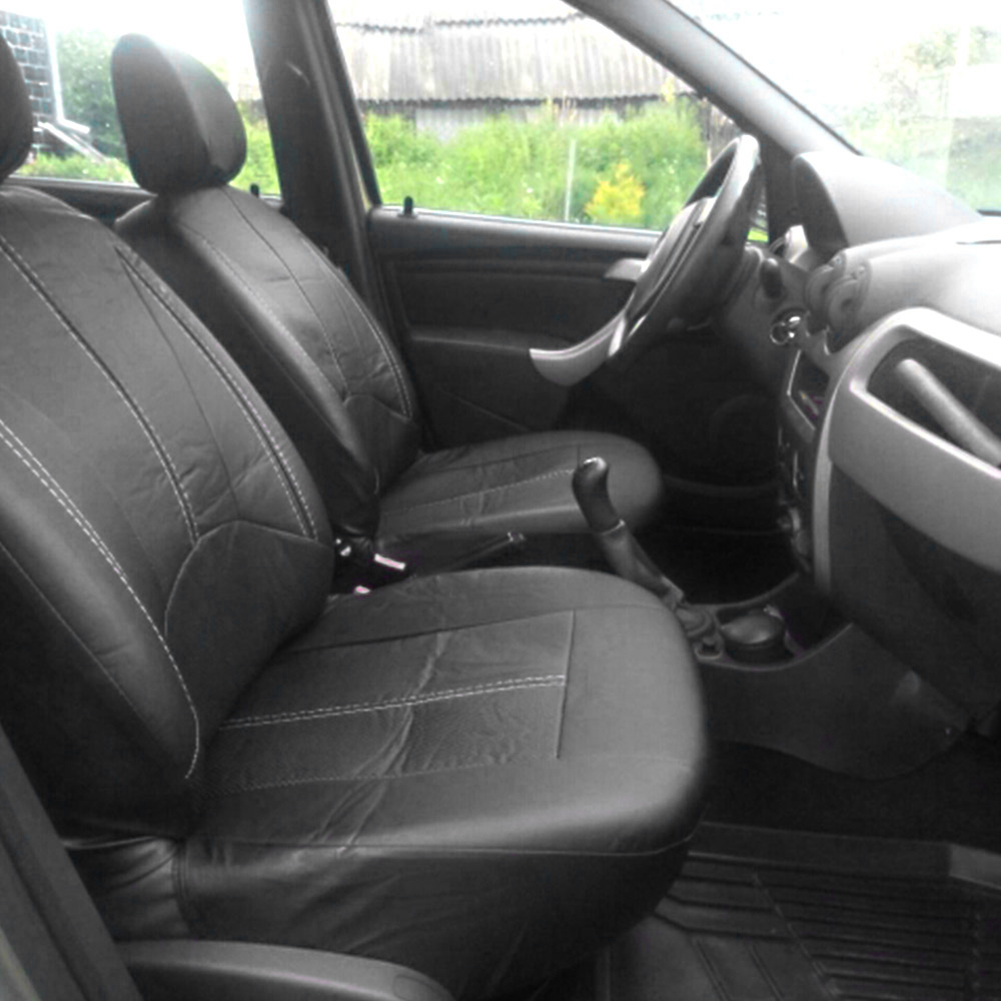 Set sarung jok mobil kulit PU  - Leather Car Seat Covers Full Set Universal ulasan dan harga