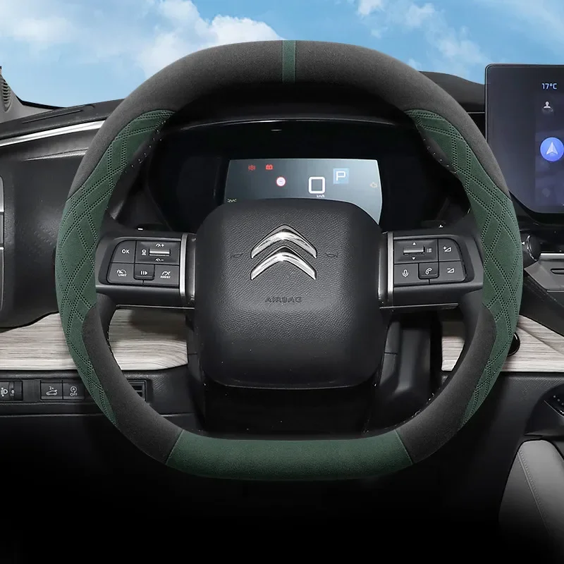 Penutup Roda Kemudi Mobil Sued - Car Steering Wheel Cover Anti Slip Breathable ulasan dan harga