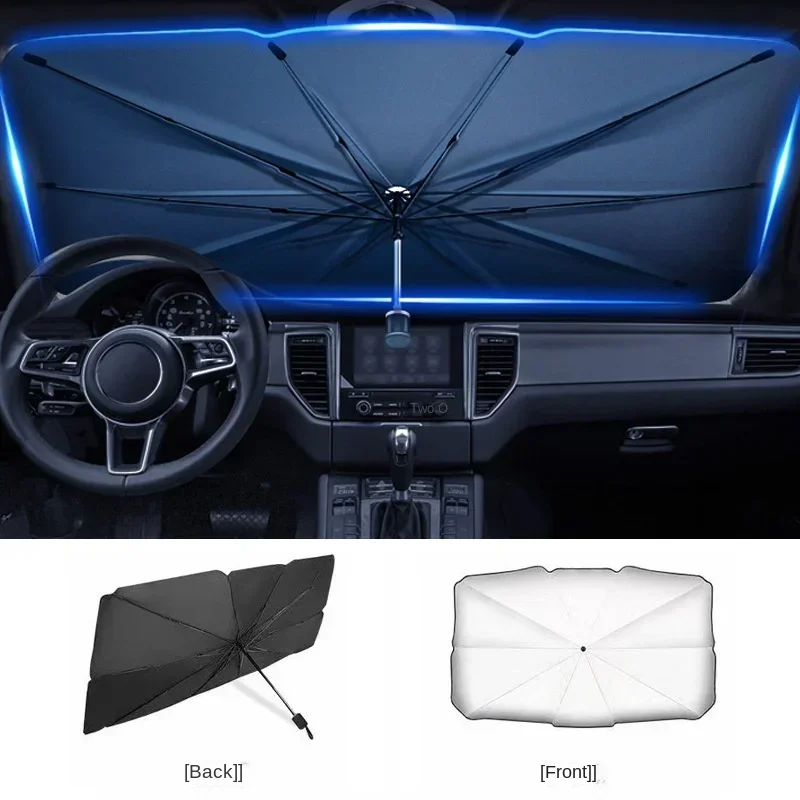 Payung pelindung matahari mobi - Car Sunshade Windshield Umbrella Foldable ulasan dan harga