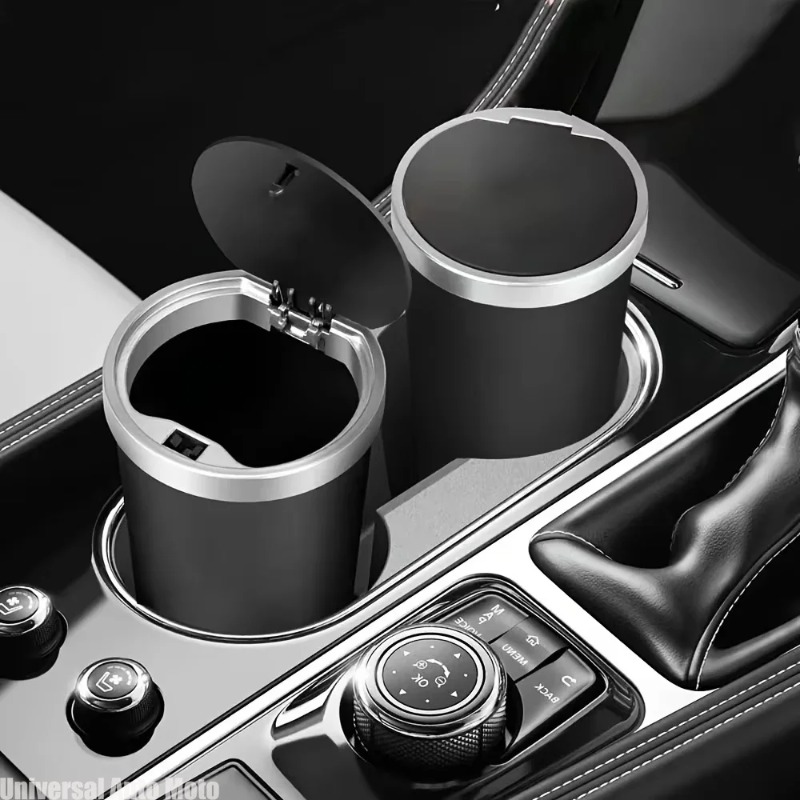 Tempat Sampah Mobil Mini ABS A - Waterproof Car Trash Can With Lid ulasan dan harga
