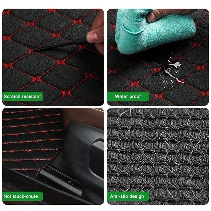 Karpet Lantai Mobil 4PCS Unive - Car Floor Mats Universal Waterproof Leather ulasan dan harga