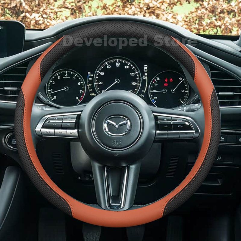 Sarung Setir Mobil Untuk Mazda - Car Steering Wheel Cover Anti Slip Breathable ulasan dan harga