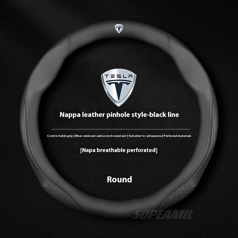 Tesla Model 3 Model Y Model S  - Car Steering Wheel Cover Anti Slip Breathable ulasan dan harga