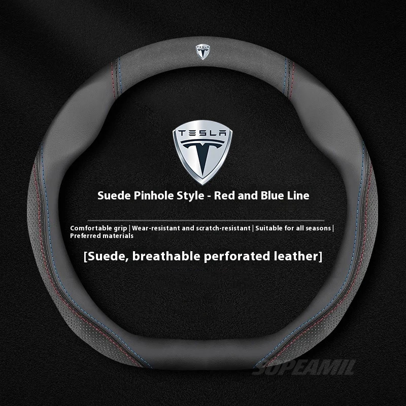 Tesla Model 3 Model Y Model S  - Car Steering Wheel Cover Anti Slip Breathable ulasan dan harga