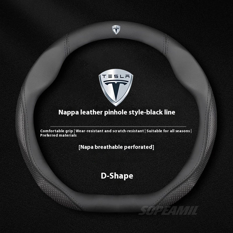 Tesla Model 3 Model Y Model S  - Car Steering Wheel Cover Anti Slip Breathable ulasan dan harga