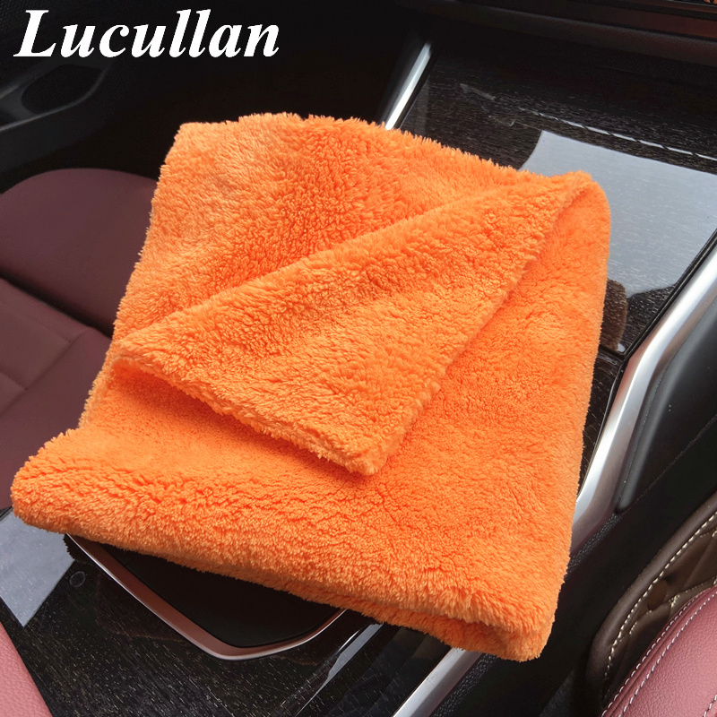 Lucullan 40X40Cm Oranye Super  - Microfiber Car Drying Towel Super Absorbent ulasan dan harga