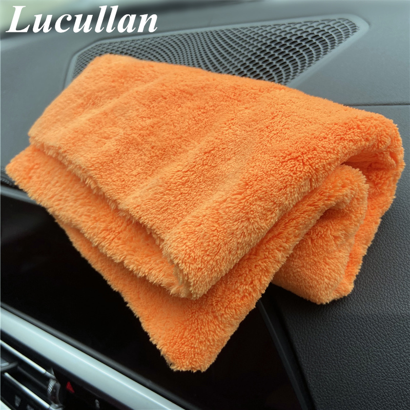 Lucullan 40X40Cm Oranye Super  - Microfiber Car Drying Towel Super Absorbent ulasan dan harga